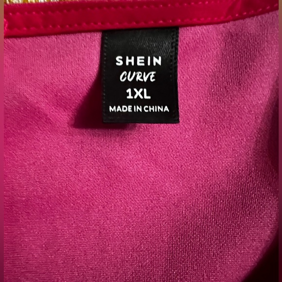 Shein Pink Ruffle Trim Romper - Picture 3 of 9